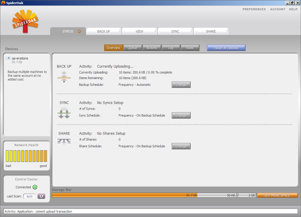 POS Backup With SpiderOak