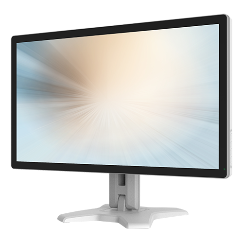 Wide screen medical touch monitor angled view