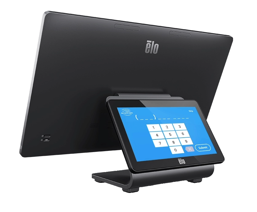 Angled photo exposing peripheral ports.