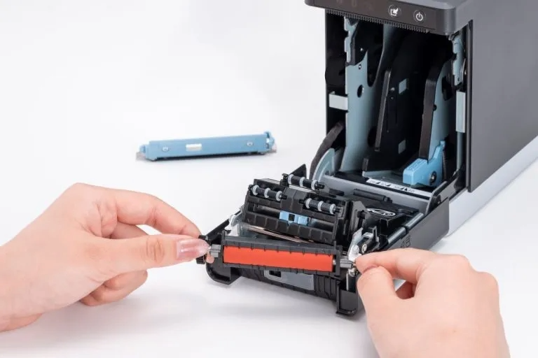 Maintenance image of open printer