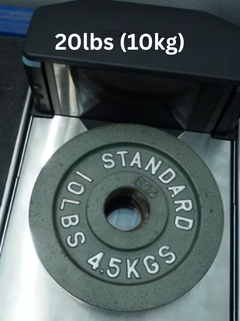Placing 20 lbs weight on Magellan scale